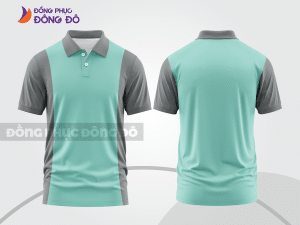 Mẫu thiết kế áo polo basic đồng phục công ty màu xanh ngọc ctpb387