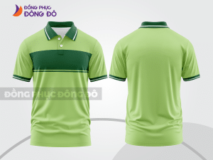 Mẫu thiết kế áo polo basic đồng phục công ty màu xanh lá mạ ctpb396