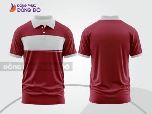 Mẫu thiết kế áo polo basic đồng phục công ty màu đỏ đô ctpb400