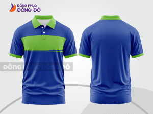 Mẫu thiết kế áo polo basic đồng phục công ty màu xanh dương ctpb402