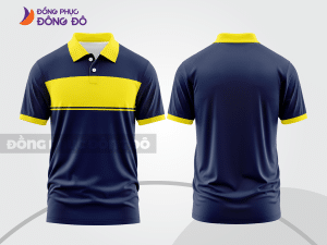 Mẫu thiết kế áo polo basic đồng phục công ty màu xanh tím than ctpb403