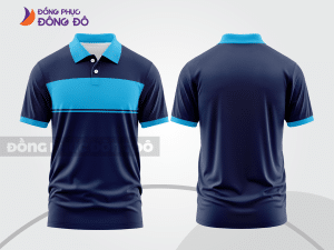 Mẫu thiết kế áo polo basic đồng phục công ty màu xanh tím than ctpb404