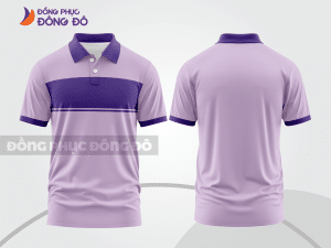 Mẫu thiết kế áo polo basic đồng phục công ty màu tím ctpb405