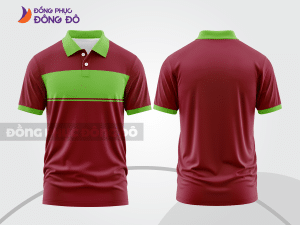 Mẫu thiết kế áo polo basic đồng phục công ty màu đỏ đô ctpb410