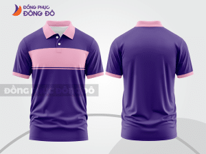 Mẫu thiết kế áo polo basic đồng phục công ty màu tím ctpb415