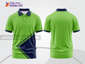 Mẫu thiết kế áo polo basic đồng phục công ty màu xanh lá mạ ctpb421
