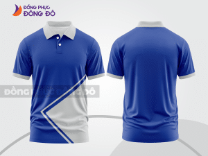 Mẫu thiết kế áo polo basic đồng phục công ty màu xanh dương ctpb422