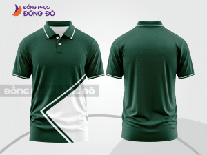 Mẫu thiết kế áo polo basic đồng phục công ty màu xanh rêu ctpb423