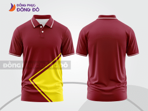 Mẫu thiết kế áo polo basic đồng phục công ty màu đỏ đô ctpb424