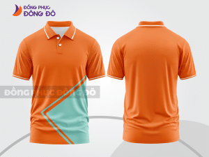 Mẫu thiết kế áo polo basic đồng phục công ty màu cam ctpb427