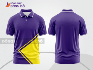 Mẫu thiết kế áo polo basic đồng phục công ty màu tím ctpb429