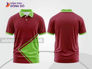 Mẫu thiết kế áo polo basic đồng phục công ty màu đỏ đô ctpb434
