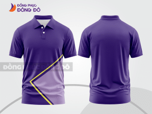 Mẫu thiết kế áo polo basic đồng phục công ty màu tím ctpb441