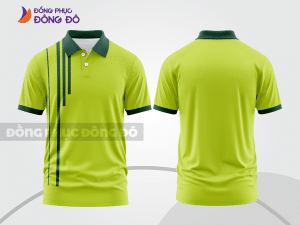 Mẫu thiết kế áo polo basic đồng phục công ty màu xanh nõn chuối ctpb449