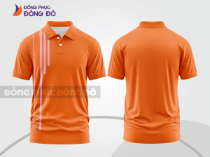 Mẫu thiết kế áo polo basic đồng phục công ty màu cam ctpb455