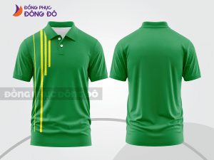 Mẫu thiết kế áo polo basic đồng phục công ty màu xanh lá cây ctpb457