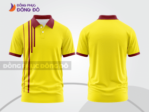 Mẫu thiết kế áo polo basic đồng phục công ty màu vàng ctpb458