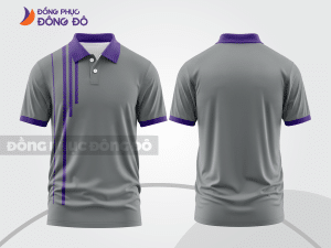 Mẫu thiết kế áo polo basic đồng phục công ty màu ghi xám ctpb460