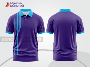 Mẫu thiết kế áo polo basic đồng phục công ty màu tím ctpb462