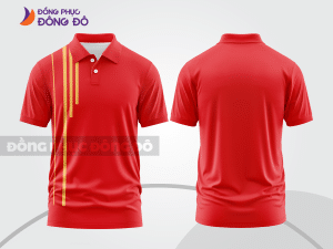 Mẫu thiết kế áo polo basic đồng phục công ty màu đỏ tươi ctpb463