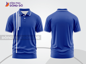 Mẫu thiết kế áo polo basic đồng phục công ty màu xanh dương ctpb469