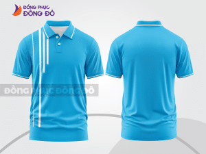 Mẫu thiết kế áo polo basic đồng phục công ty màu xanh da trời ctpb470