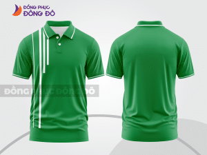 Mẫu thiết kế áo polo basic đồng phục công ty màu xanh lá cây ctpb471