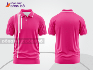 Mẫu thiết kế áo polo basic đồng phục công ty màu hồng đậm ctpb472