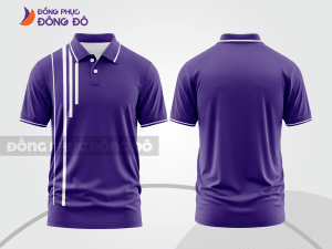 Mẫu thiết kế áo polo basic đồng phục công ty màu tím ctpb473