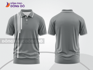 Mẫu thiết kế áo polo basic đồng phục công ty màu ghi xám ctpb474