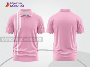 Mẫu thiết kế áo polo basic đồng phục công ty màu hồng phấn ctpb475