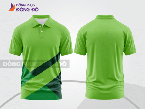 Mẫu thiết kế áo polo basic đồng phục công ty màu xanh lá mạ ctpb480