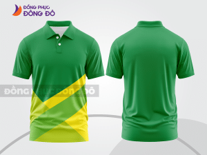 Mẫu thiết kế áo polo basic đồng phục công ty màu xanh lá cây ctpb481