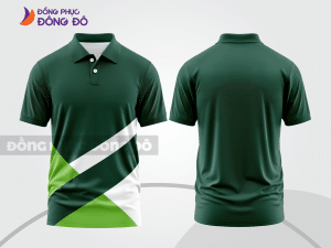 Mẫu thiết kế áo polo basic đồng phục công ty màu xanh rêu ctpb482