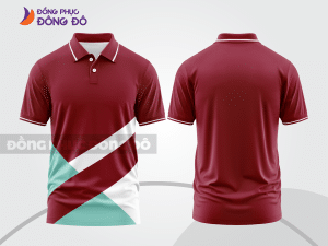 Mẫu thiết kế áo polo basic đồng phục công ty màu đỏ đô ctpb486