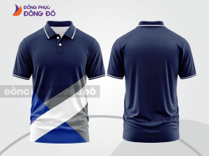 Mẫu thiết kế áo polo basic đồng phục công ty màu xanh tím than ctpb488