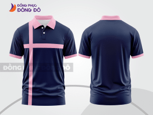 Mẫu thiết kế áo polo basic đồng phục công ty màu xanh tím than ctpb49