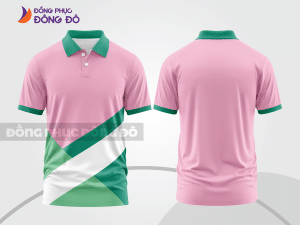 Mẫu thiết kế áo polo basic đồng phục công ty màu hồng ctpb495