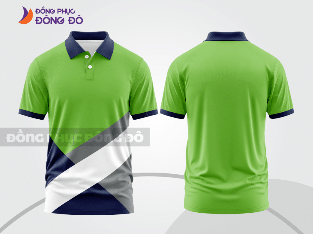 Áo polo đồng phục công ty xanh nõn chuối ctpb496