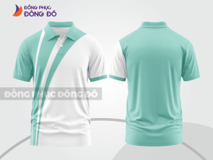 Mẫu thiết kế áo polo basic đồng phục công ty màu xanh ngọc ctpb502