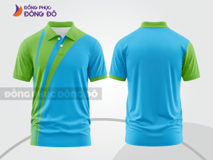 Mẫu thiết kế áo polo basic đồng phục công ty màu xanh da trời ctpb505