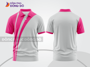 Mẫu thiết kế áo polo basic đồng phục công ty màu hồng đậm ctpb508