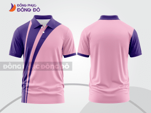 Mẫu thiết kế áo polo basic đồng phục công ty màu hồng phấn ctpb512