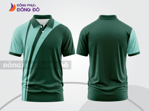 Mẫu thiết kế áo polo basic đồng phục công ty màu xanh rêu ctpb518