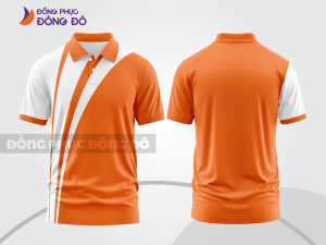 Mẫu thiết kế áo polo basic đồng phục công ty màu cam ctpb519