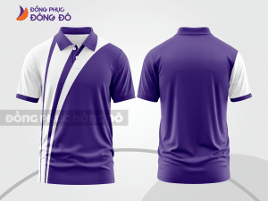 Mẫu thiết kế áo polo basic đồng phục công ty màu tím ctpb521