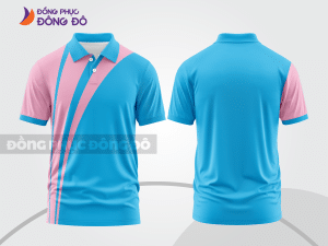 Mẫu thiết kế áo polo basic đồng phục công ty màu xanh da trời ctpb522