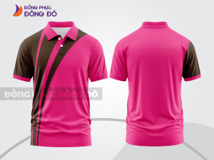 Mẫu thiết kế áo polo basic đồng phục công ty màu hồng đậm ctpb523