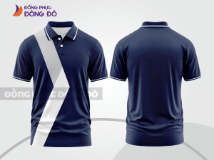 Mẫu thiết kế áo polo basic đồng phục công ty màu xanh tím than ctpb525