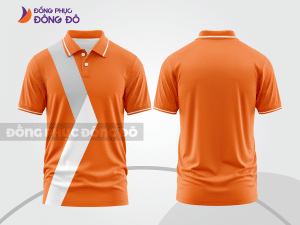 Mẫu thiết kế áo polo basic đồng phục công ty màu cam ctpb526